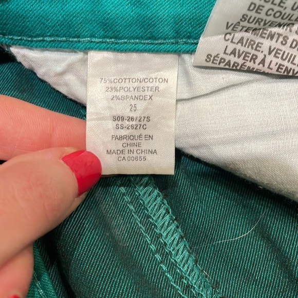 Smart set skinny bright green jeans 25 - Picture 3 of 5